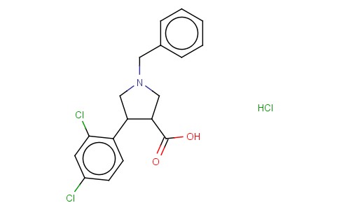 1-BENZYL-4-(2,4-DICHLORO-PHENYL)-PYRROLIDINE-3-CARBOXYLIC ACID HYDROCHLORIDE